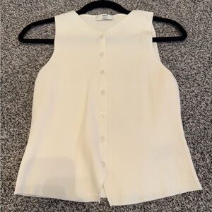 Aritzia cream Button-Up Top